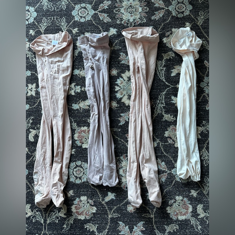 Mondor Size Small 4 Pairs 314 Tights 2 Salmon 1 Ballerina 1 Light Tan Op…